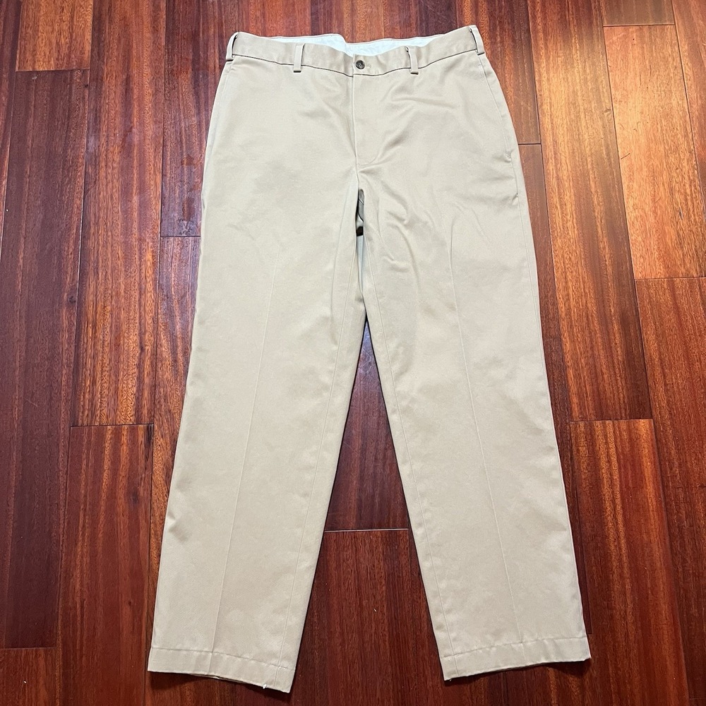 Brooks Brothers Pants Mens 34x30 (34x28) Tan Khaki 346 Advantage Chino Clark